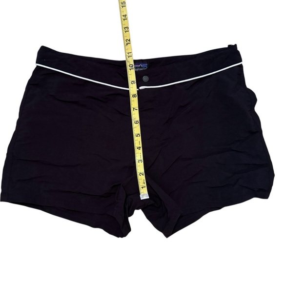 Patagonia Vintage Button Out Boardie Swim Shorts Women’s 8 Black Y2K Surf Hawaii - Picture 7 of 8